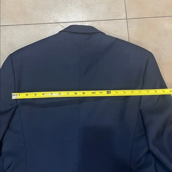 Men’s 3 piece Pronto Uomo Platinum Wool Suit, navy blue, new, 42S